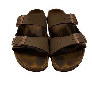 BIRKENSTOCK Arizona Leather Slip On Sandals Kids 31